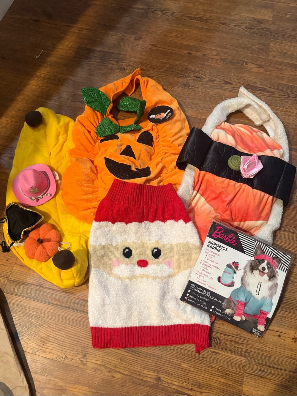 M-L holiday dog costume lot